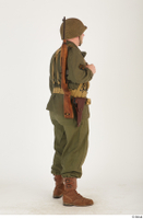  U.S.Army uniform World War II. - Technical Corporal - poses american soldier standing uniform whole body 0006.jpg